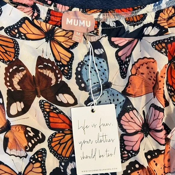 Show Me Your MuMu Baileys Butterfly Skort Medium NEW NWT skirt/shorts combo - Picture 9 of 13